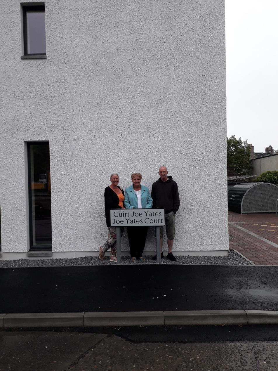 Family visit new Dingwall housing development named in honour of their father