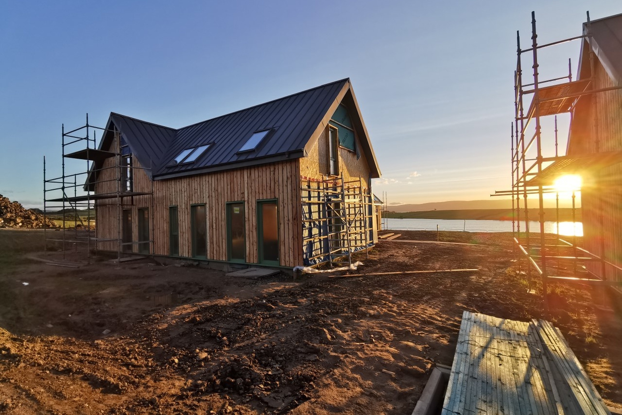 Ise of Bute eco starter homes near completion