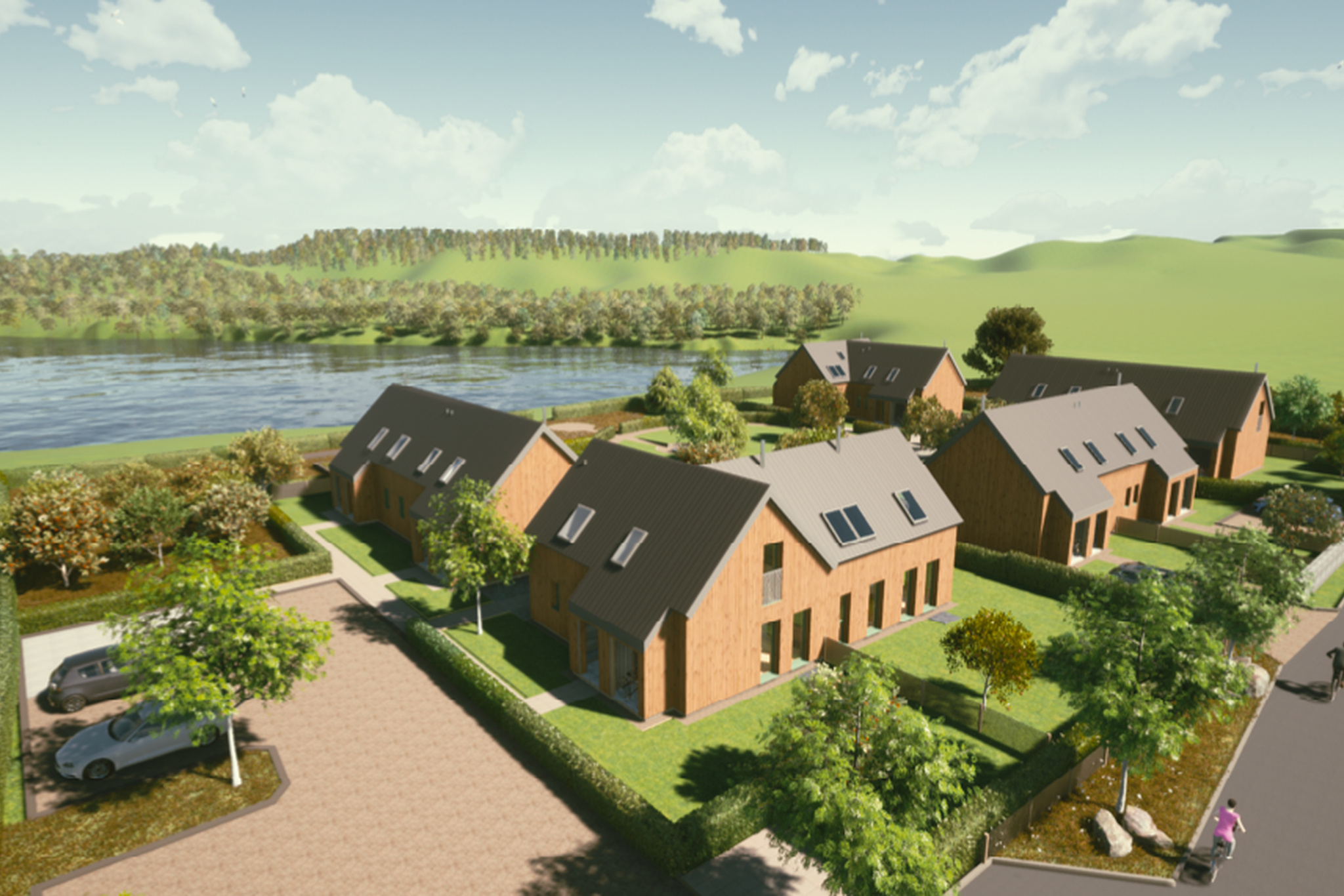 Ise of Bute eco starter homes near completion
