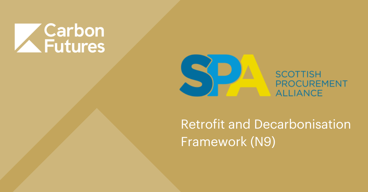 Carbon Futures appointed to new SPA framework for retrofit and decarbonisation