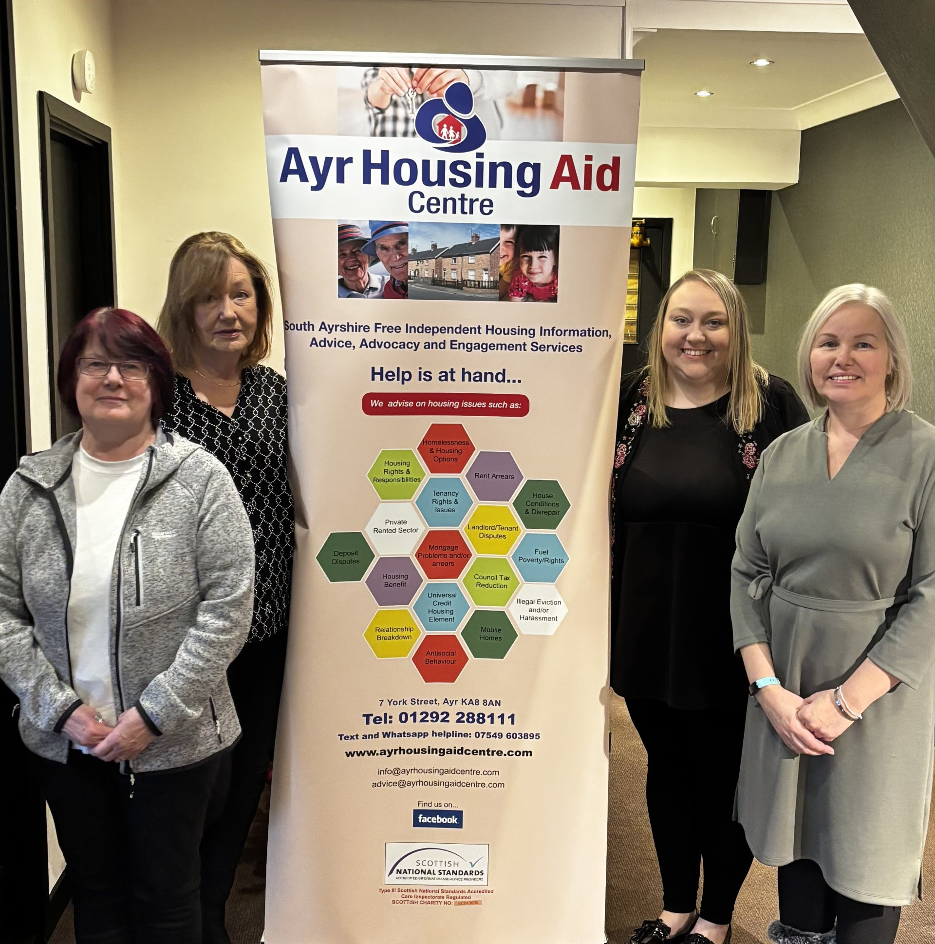 Ayr Housing Aid Centre SCIO hailed in Care Inspectorate Report